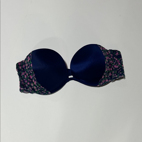 Pink Other - 36D padded bra flower trim three row closure